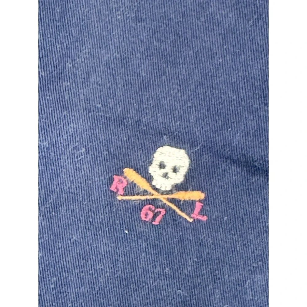NWT Polo Ralph Lauren Embroidered Skull Preppy Twill Chino Pants W34×L30